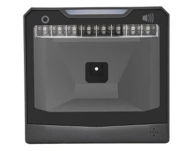 Omnidirectional hands free desktop barcode scanner